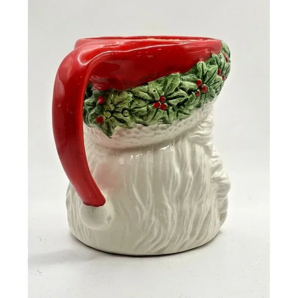 Vintage Santa Claus Christmas Coffee Mug Cup Used - Picture 4 of 11